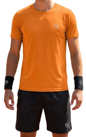 Camisa Esportiva Gola Careca Linha Basic Laranja