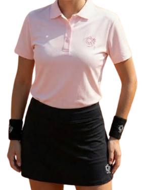 Camisa Esportiva Femina Gola Polo Rosa